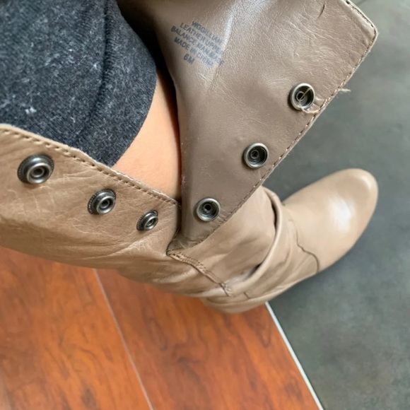 Guess Shoes Guess Womens Gray Leather Tall Boots Sz 6 Poshmark